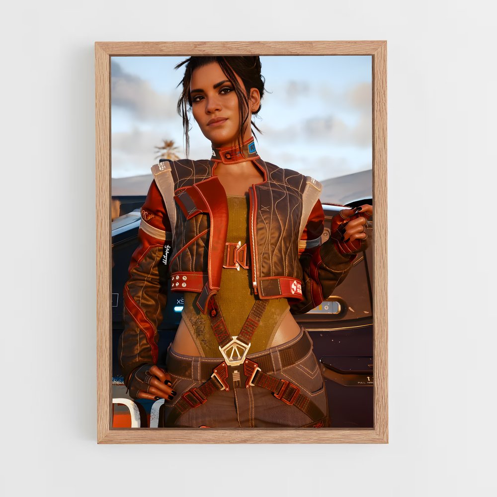 Poster Panam palmer Adossée – affiche Cyberpunk (vue 4)